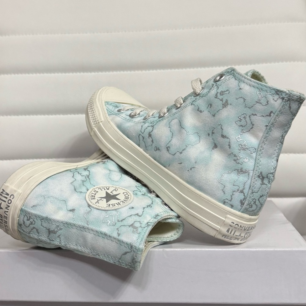 Converse Chuck Taylor All Star Lift Platform Dew/Egret/Silver women size 6